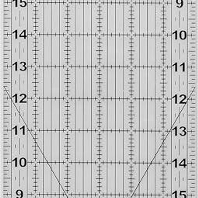 Fiskars Sewing Ruler (6"x 24") - Sewing and Quilting Ruler with Gridlines - Arts and Craft Supplies - Clear/Black