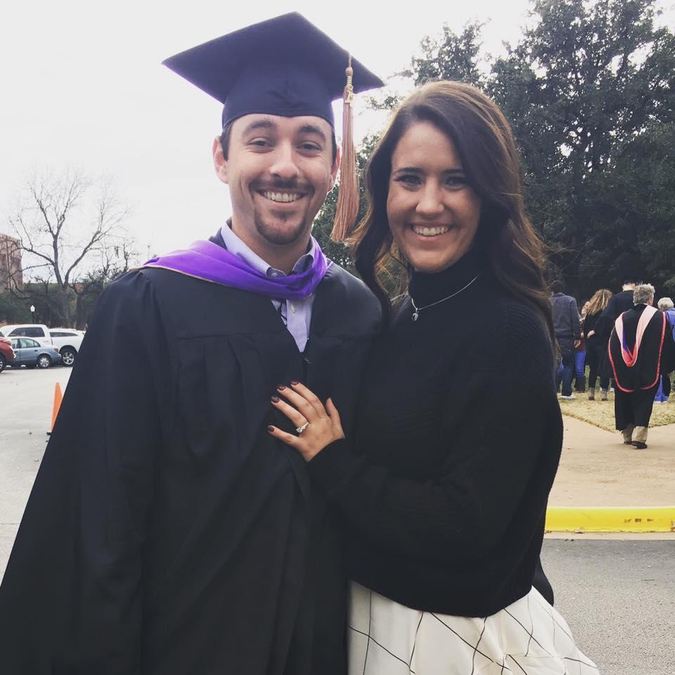 Logan graduating with his masters. (Mr. Smarty Pants)
