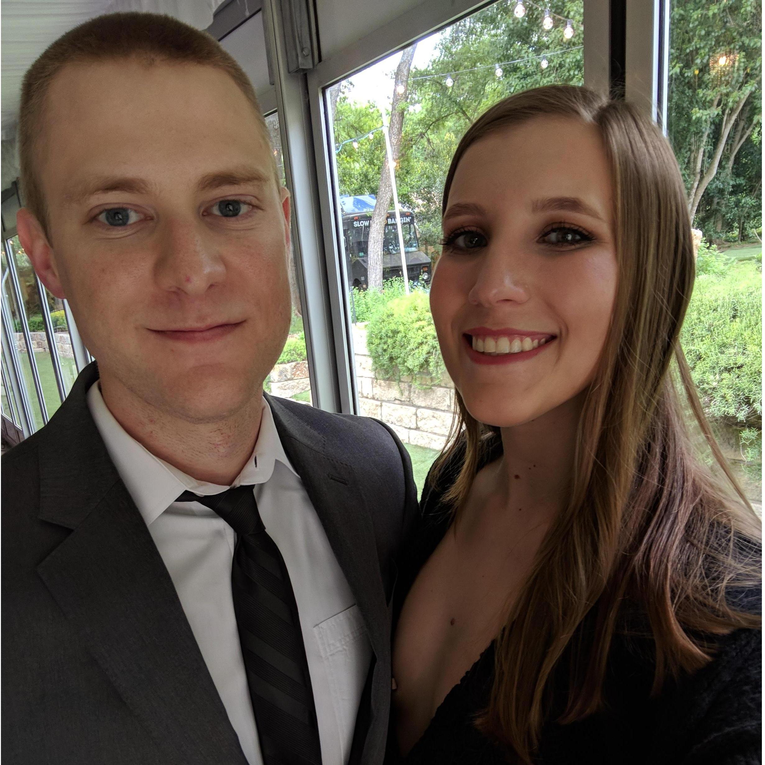Celebrating Colter and Miranda's wedding-- April 2018