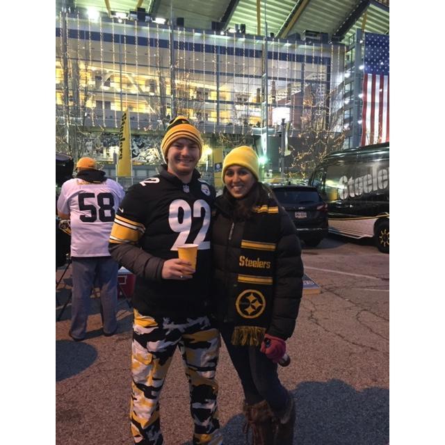 Another Steelers game on a chilly December night.