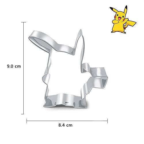 Cookie Cutter Cokytoop Kawaii pikachu Stainless Steel Cookie Cutters Cartoon Pokemon Party Cookie Baking Molds Kitchen Tool
