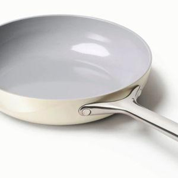10.5" Fry Pan with Glass Lid - Cream