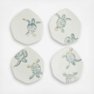 Tartaruga Assorted Salad Plate, Set of 4
