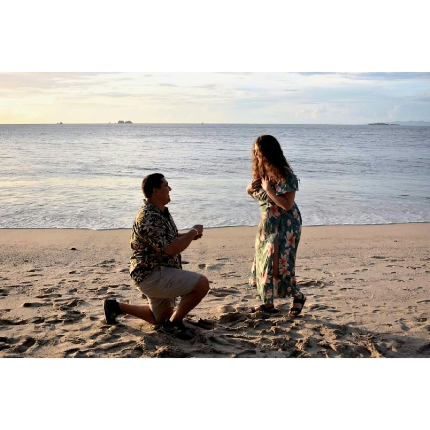 He got down on one knee!!