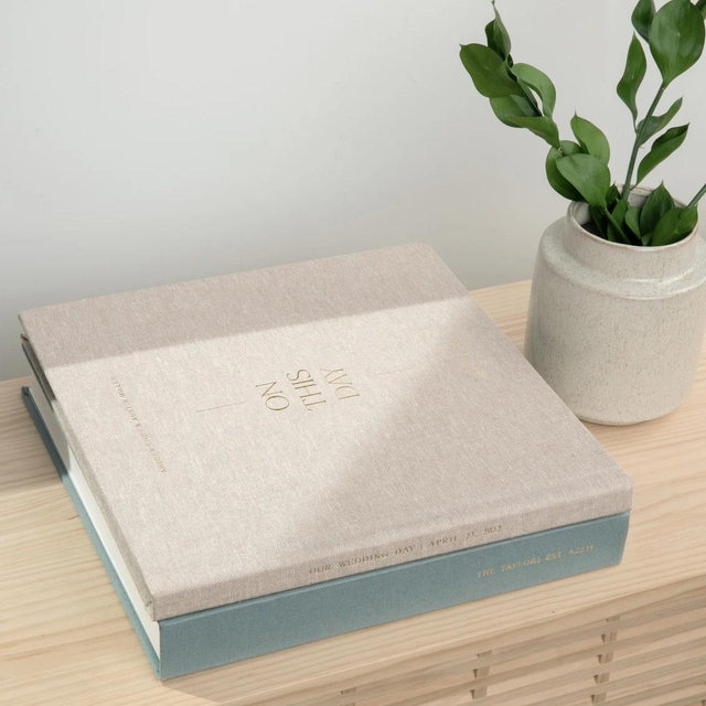 Custom Wedding Photo Album designed by the Bride and Groom: Premium Layflat Wedding Album | Artifact Uprising