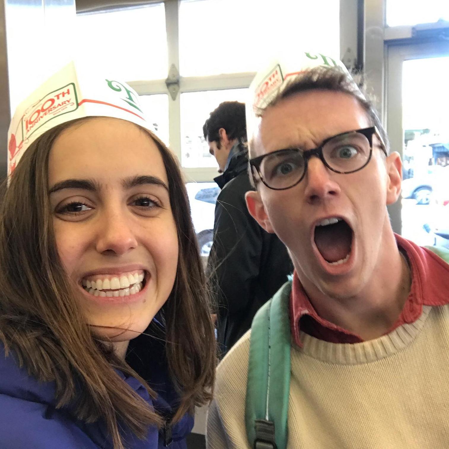 Eating Nathan's at Coney Island!