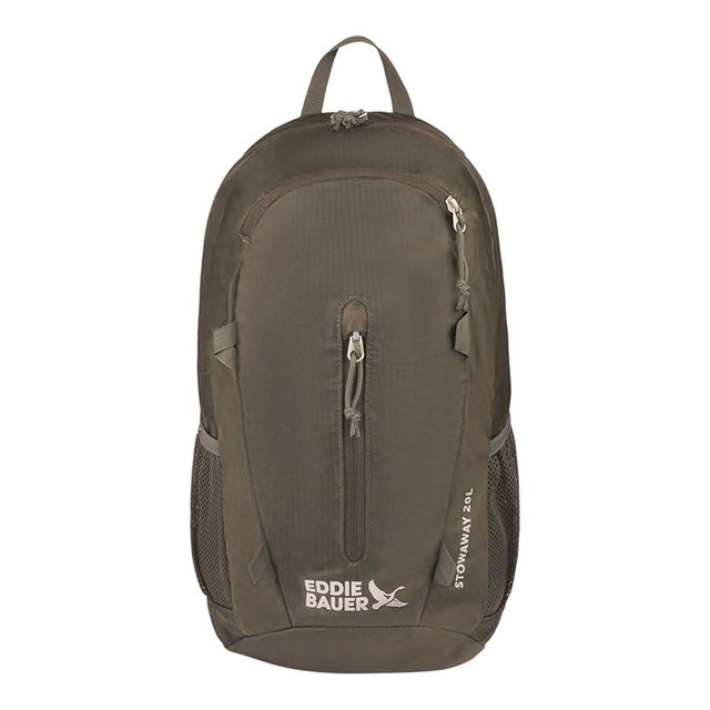 Eddie Bauer Stowaway Packable Backpack | Travel | Outdoor | Lightweight | Foldable | Durable | Ripstop Polyester | 20L - Dark Forest