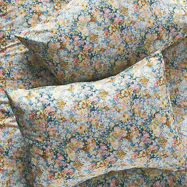 The Organic Cotton Printed Percale Pillow Shams, Set of 2
