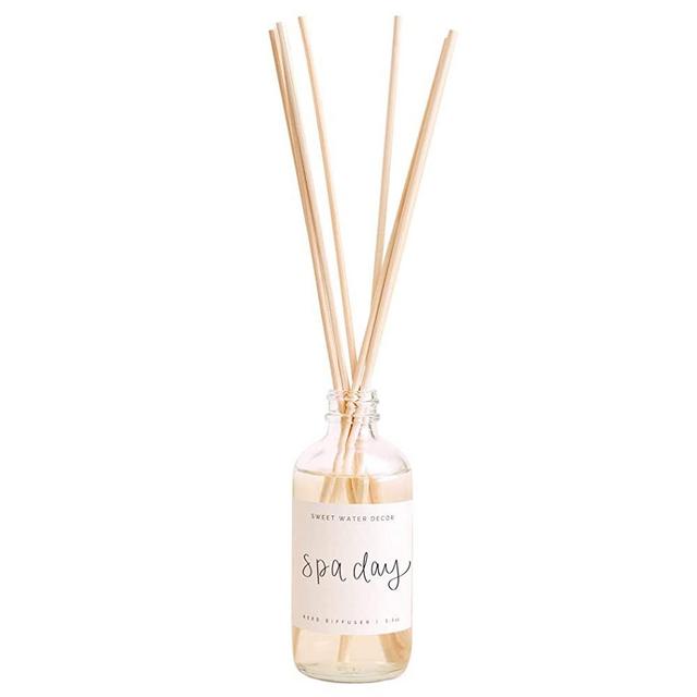 Sweet Water Decor"Spa Day" Reed Diffuser Set | Relaxing Scents including: Salt, Wood, and Cream | Lasts For 3+ Months | Premium Fragrance Oils | For Home and Office