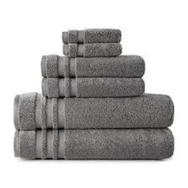 Liz Claiborne Luxury Egyptian Air Rich Hand Towel - Graphite - JCPenney