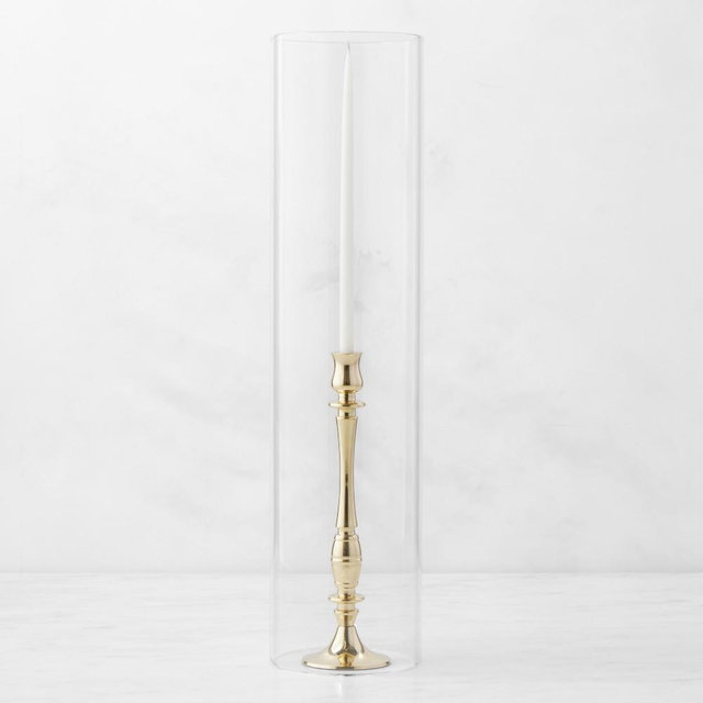 Hurricane Glass Candleholder, 5"