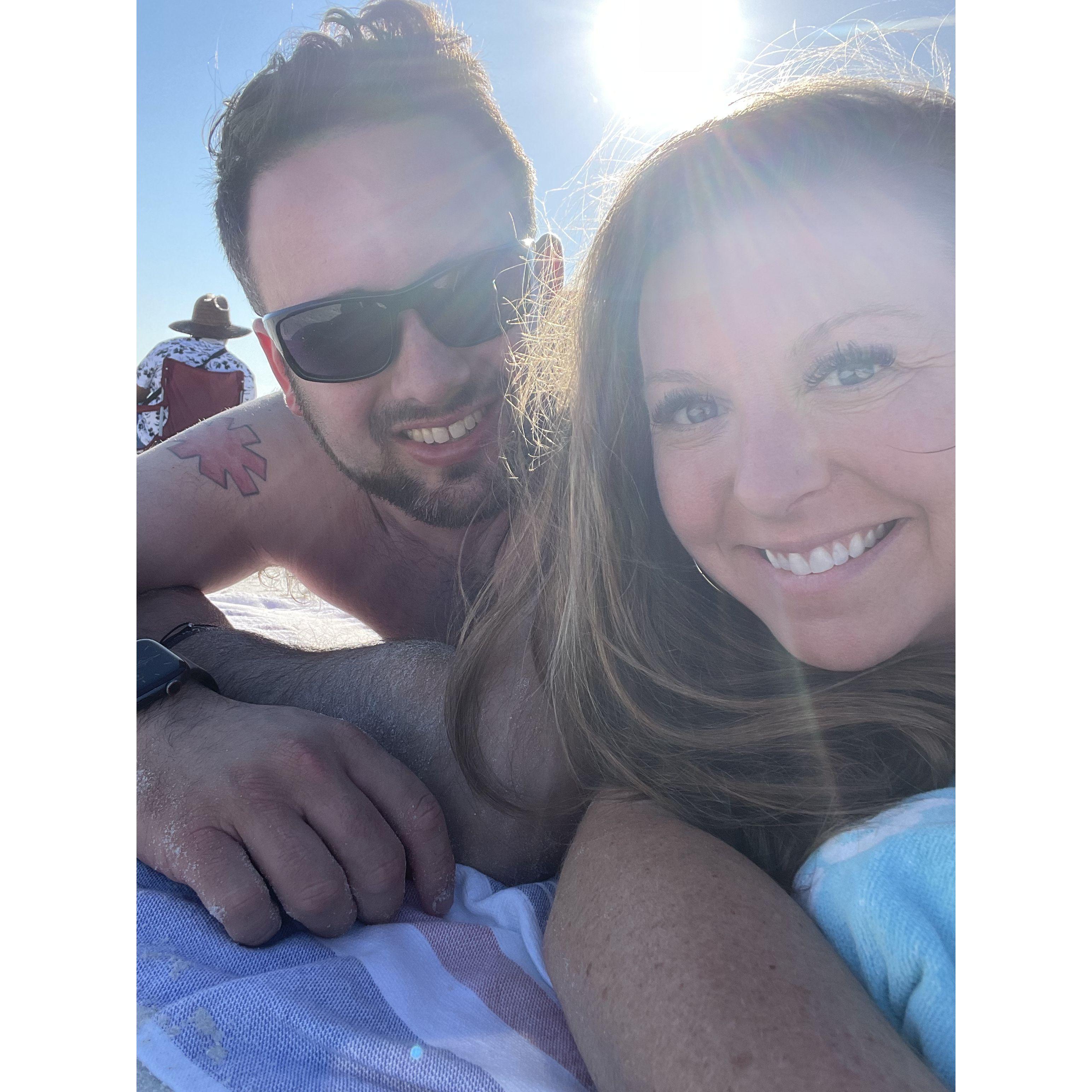 Beach day, just the two of us, 2023