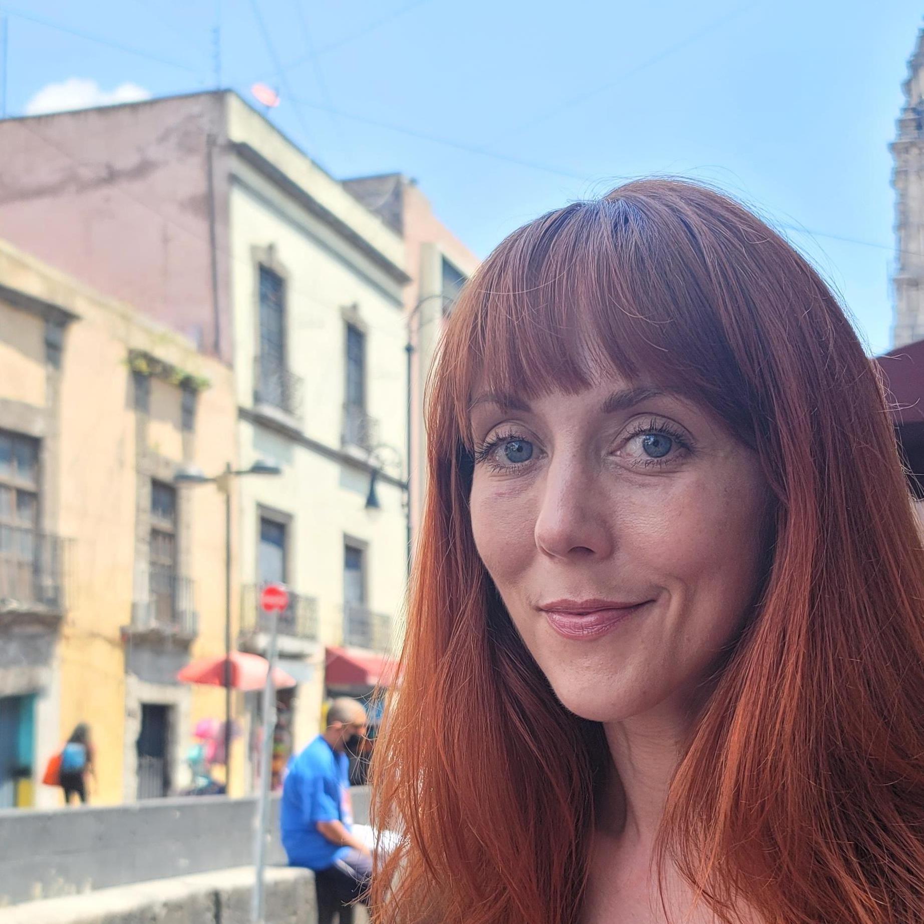 Erin in Mexico City on our Engagement Trip