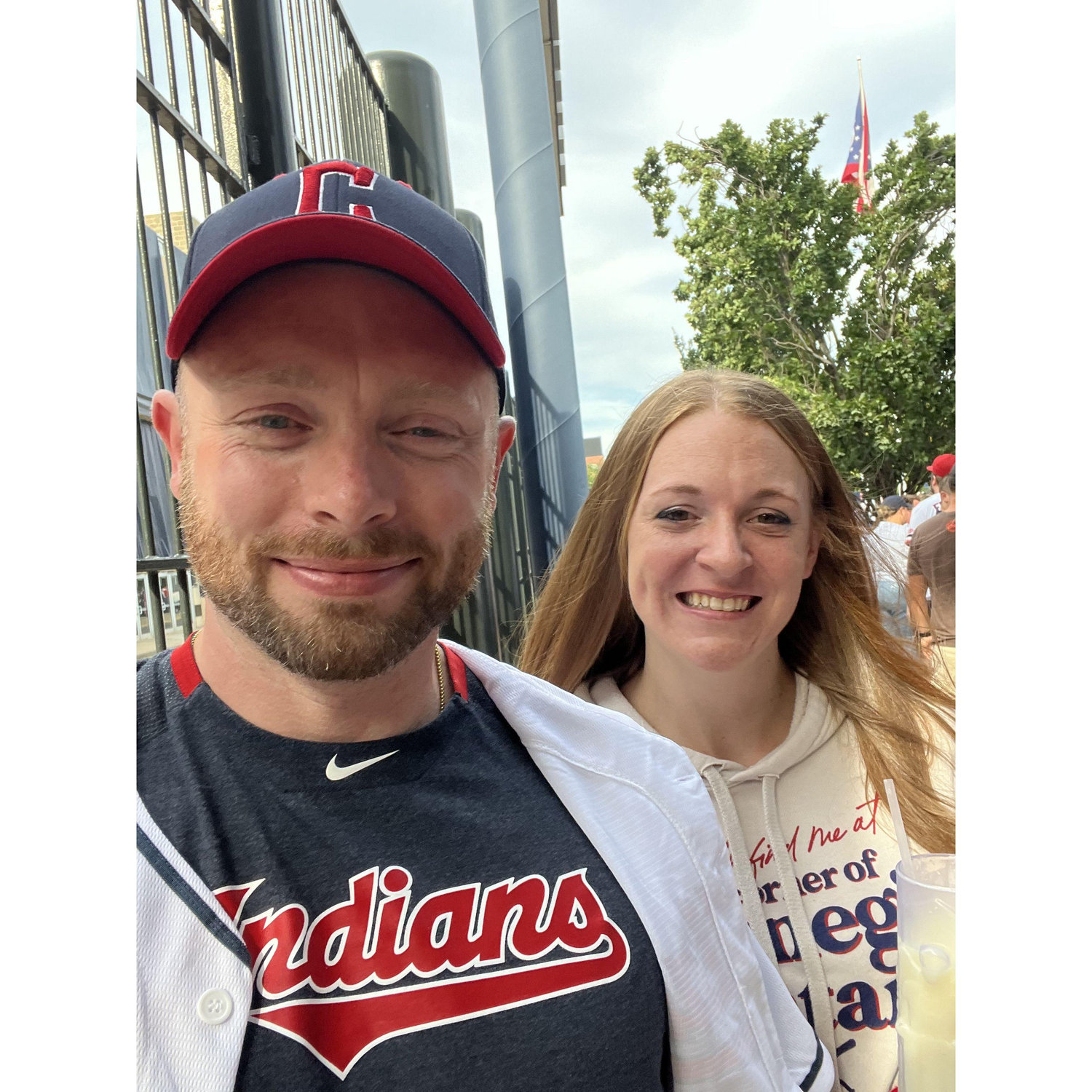 Corey and Averi like going to Cleveland Guardians (Indians) games.