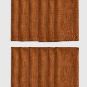 Organic Cotton Napkins (Set of 12) in Terracotta