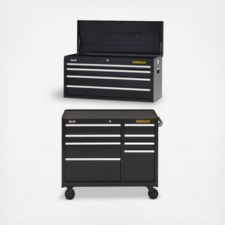 300 Series 41" 8-Drawer Roller Cabinet with 4-Drawer Top Chest