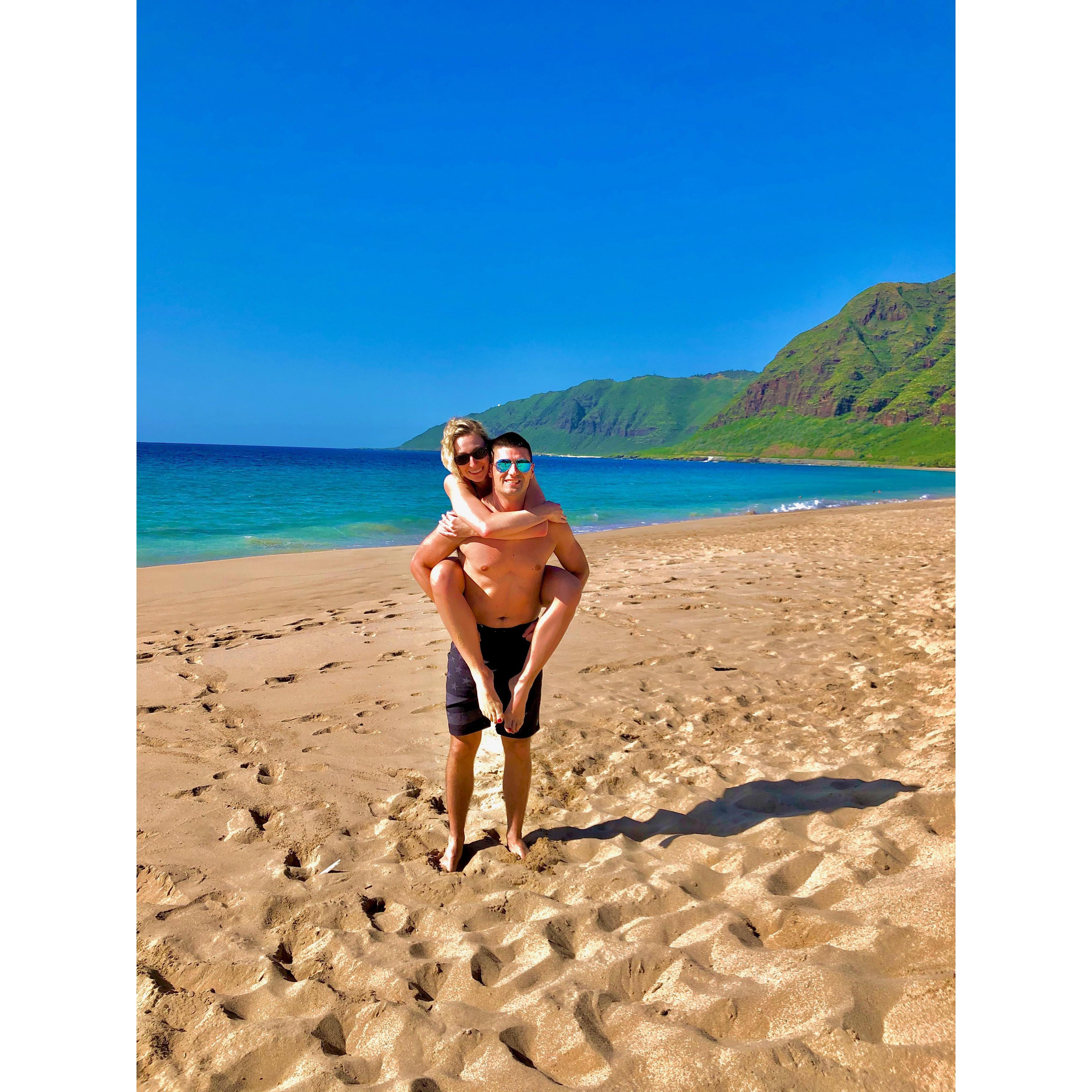 Found our beach on Oahu