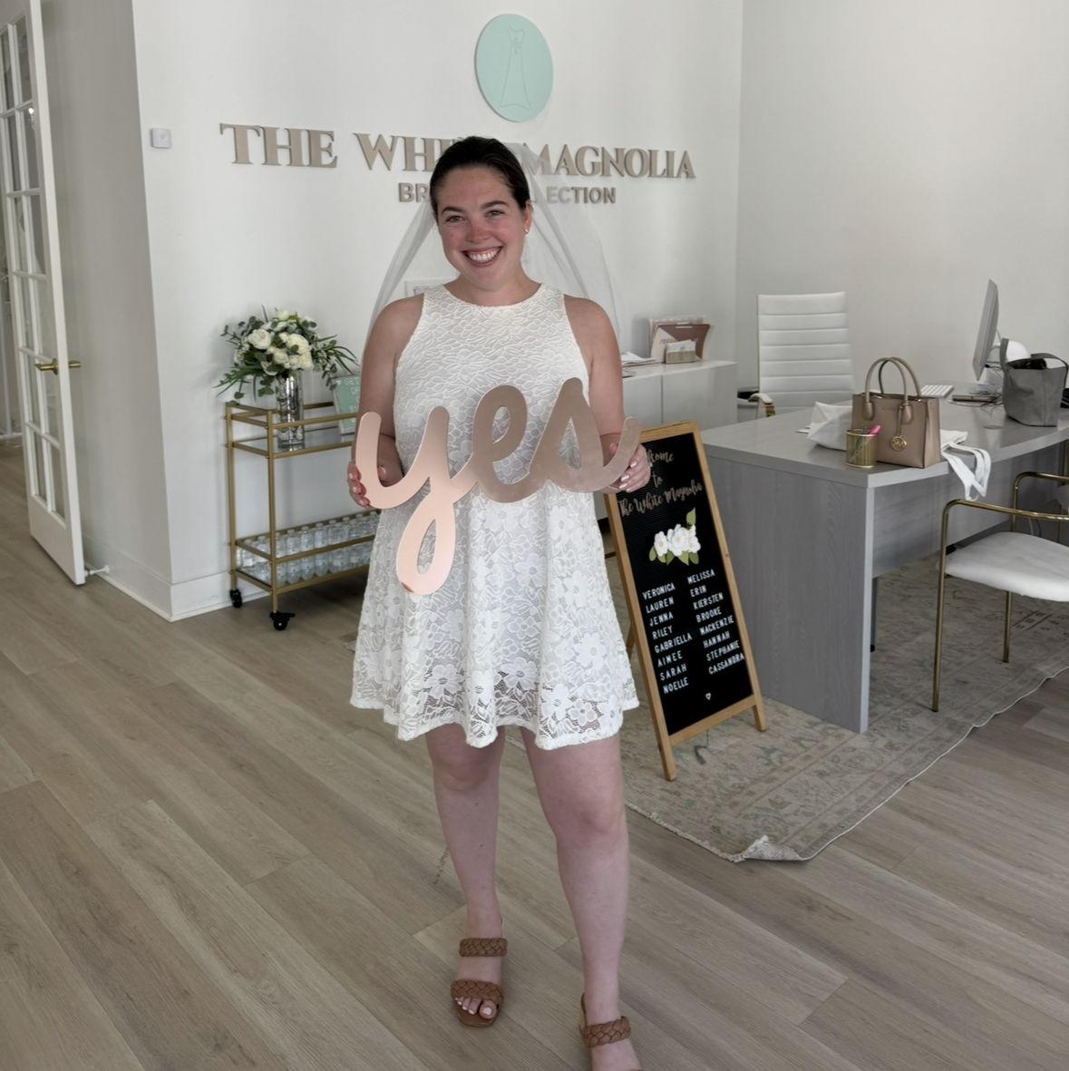 September 13, 2025: Cass said YES to the dress!!