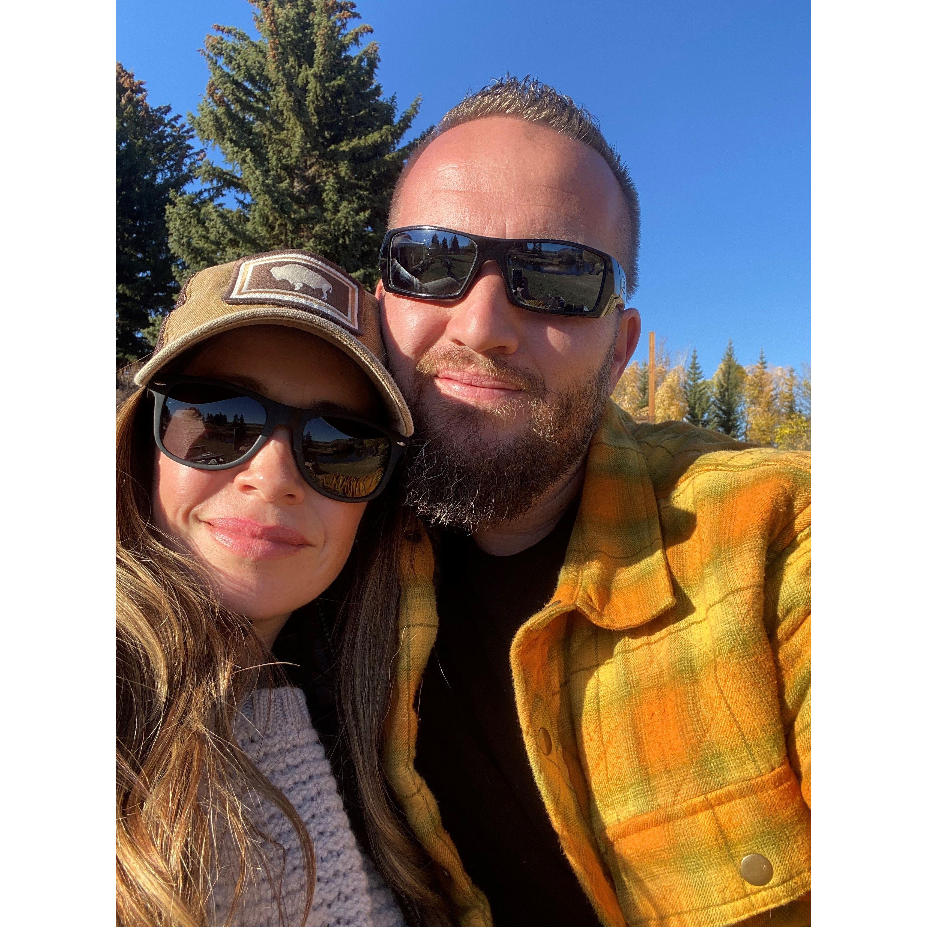 Enjoying a winery in Jackson, WY