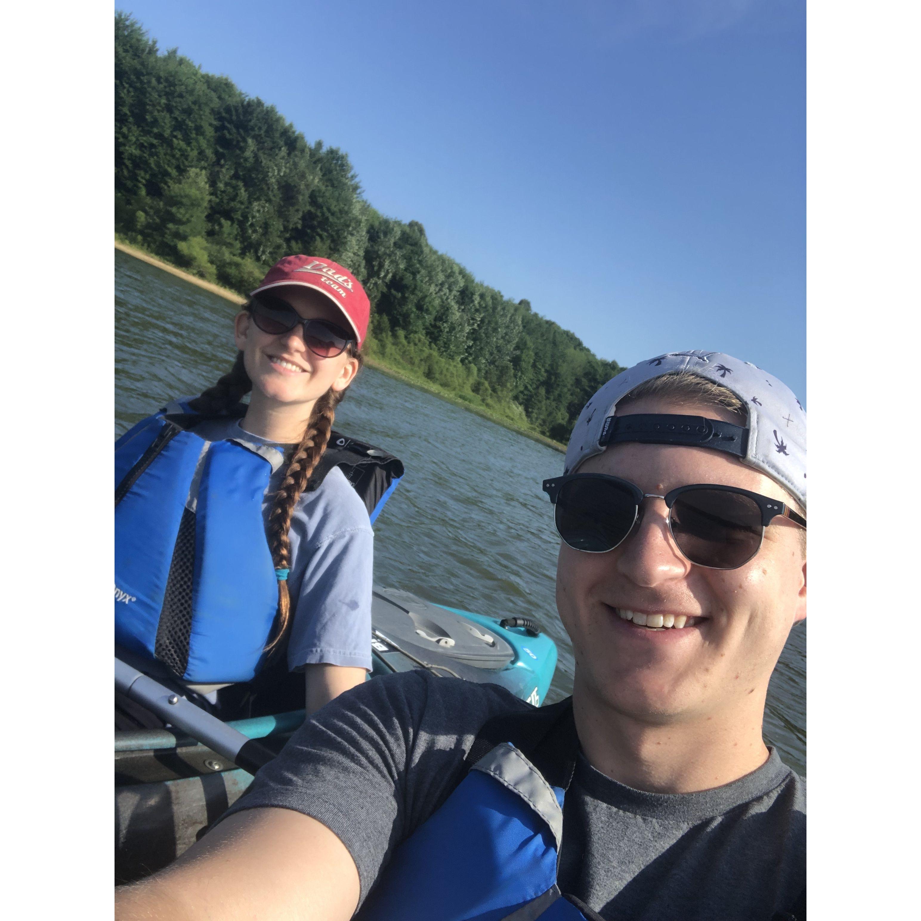 Kayaking, summer 2022