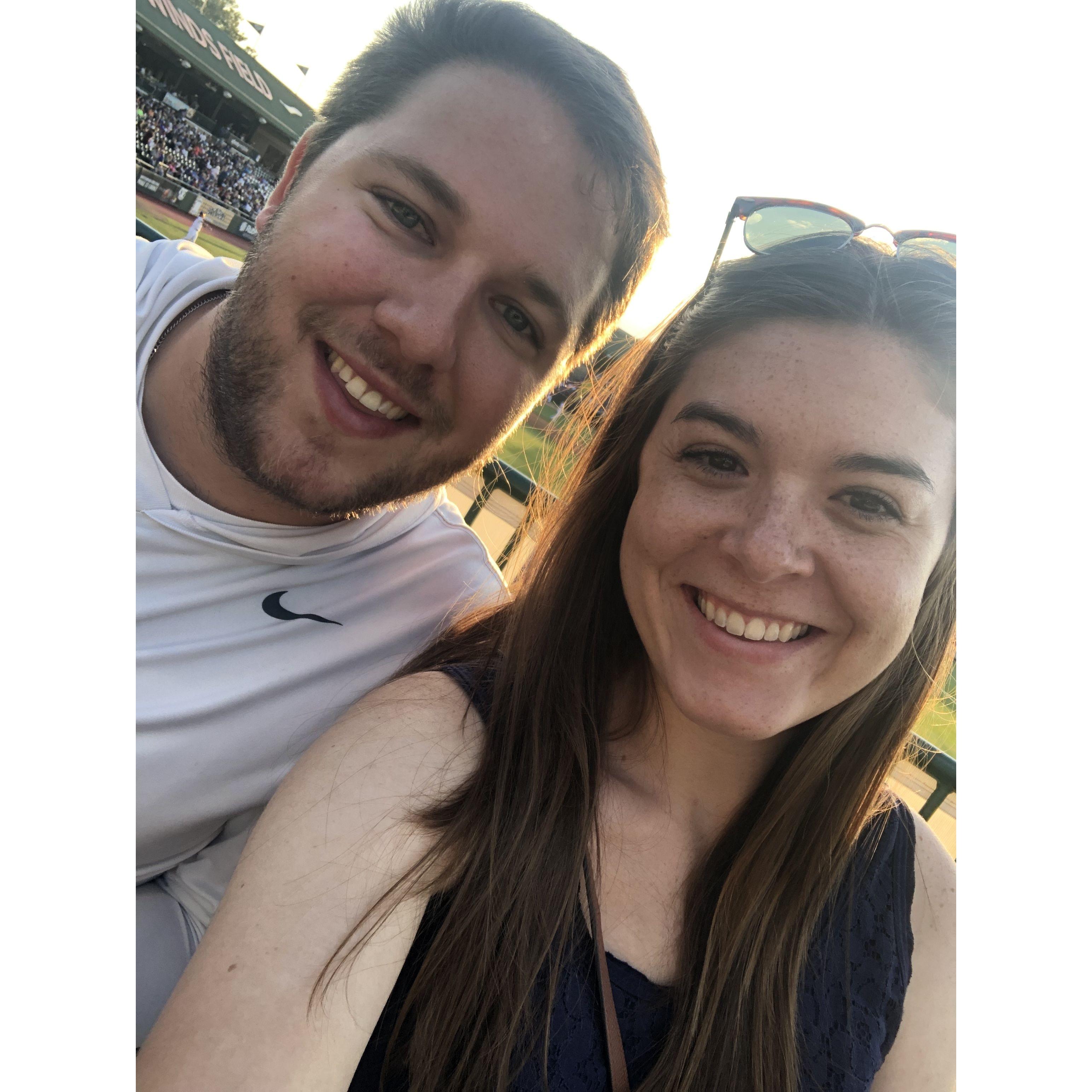 Date night watching the South Bend cubs!