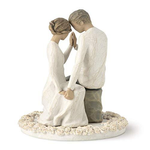 Willow Tree Around You, sculpted hand-painted cake topper