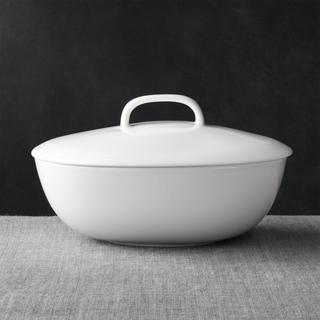 Bennett Oval Serving Bowl with Lid