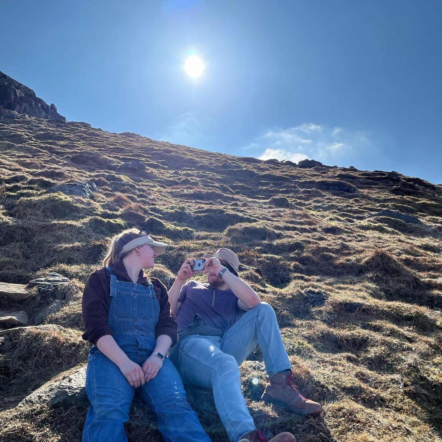 Getting the right angle on The Cobbler near Loch Lomond, March 2022