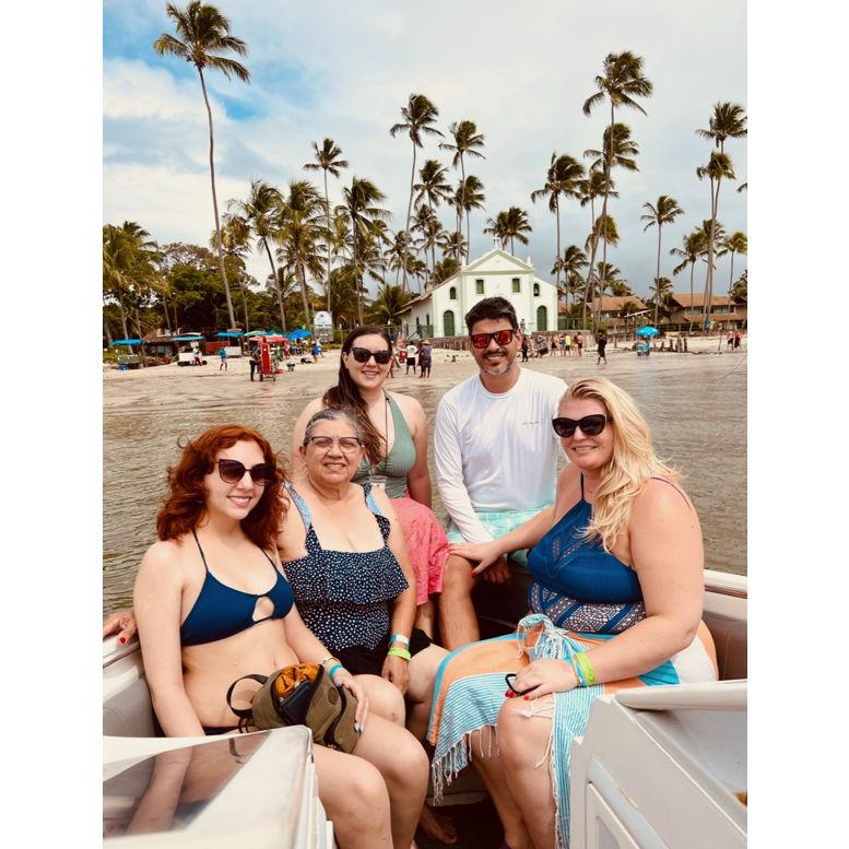 Beach day in Brasil with family.