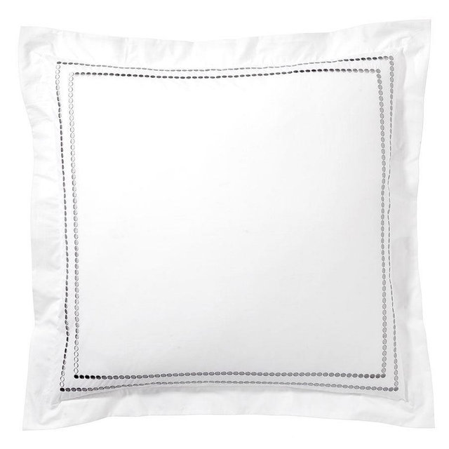 Gray Mist Pearl Organic Sham, Euro