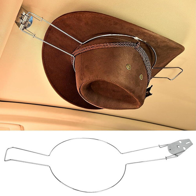 Keyiduid Cowboy Hat Holder for Truck, Hat Holder Auto Car Hat Hanging Rack Holder Hat Organizer Stand for Truck Car Accessories (1)