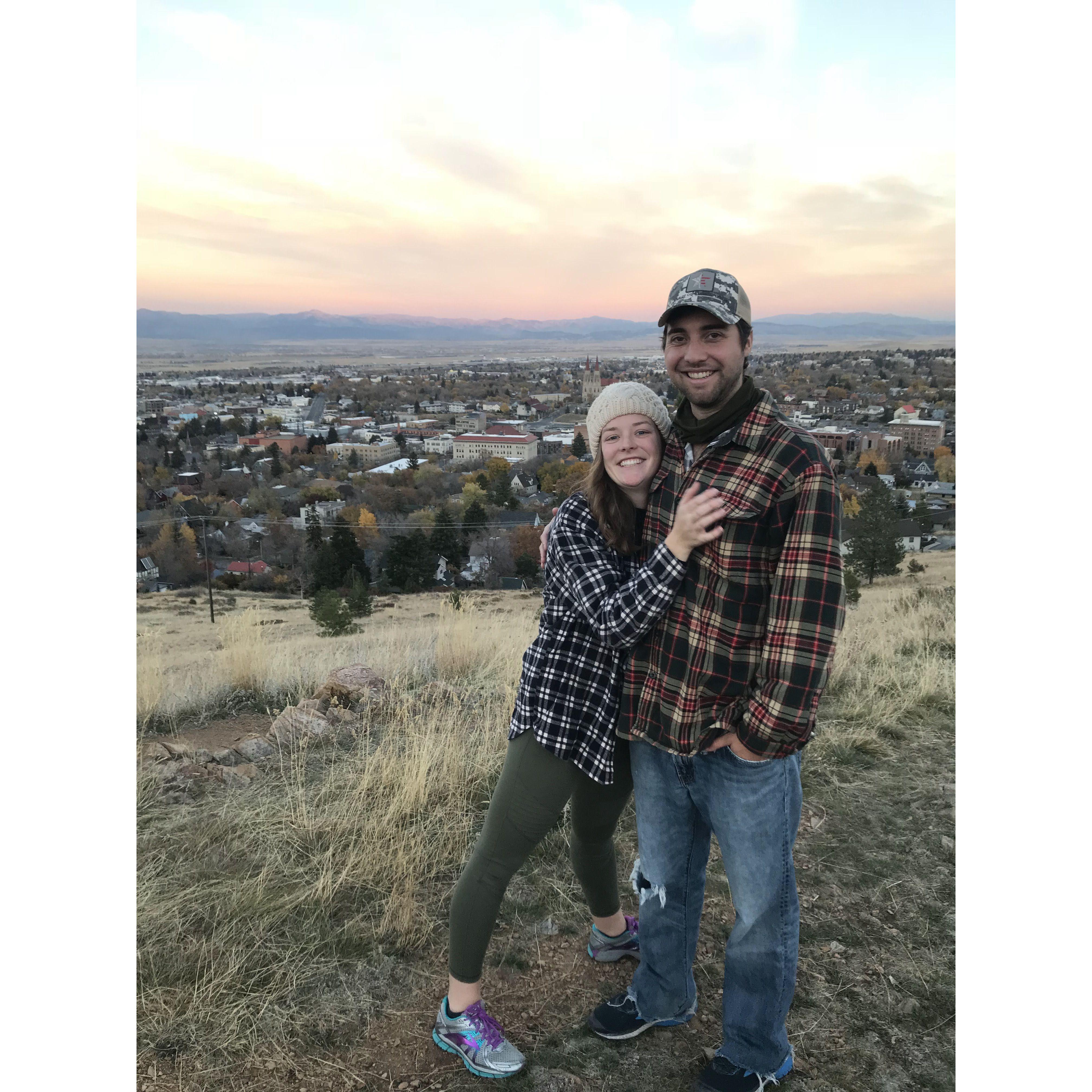 In our first 1.5 years of dating, Hadley lived in Helena and Jack was in Missoula. We spent our weekends driving back and forth, finding new adventures along the way. (October 2018)