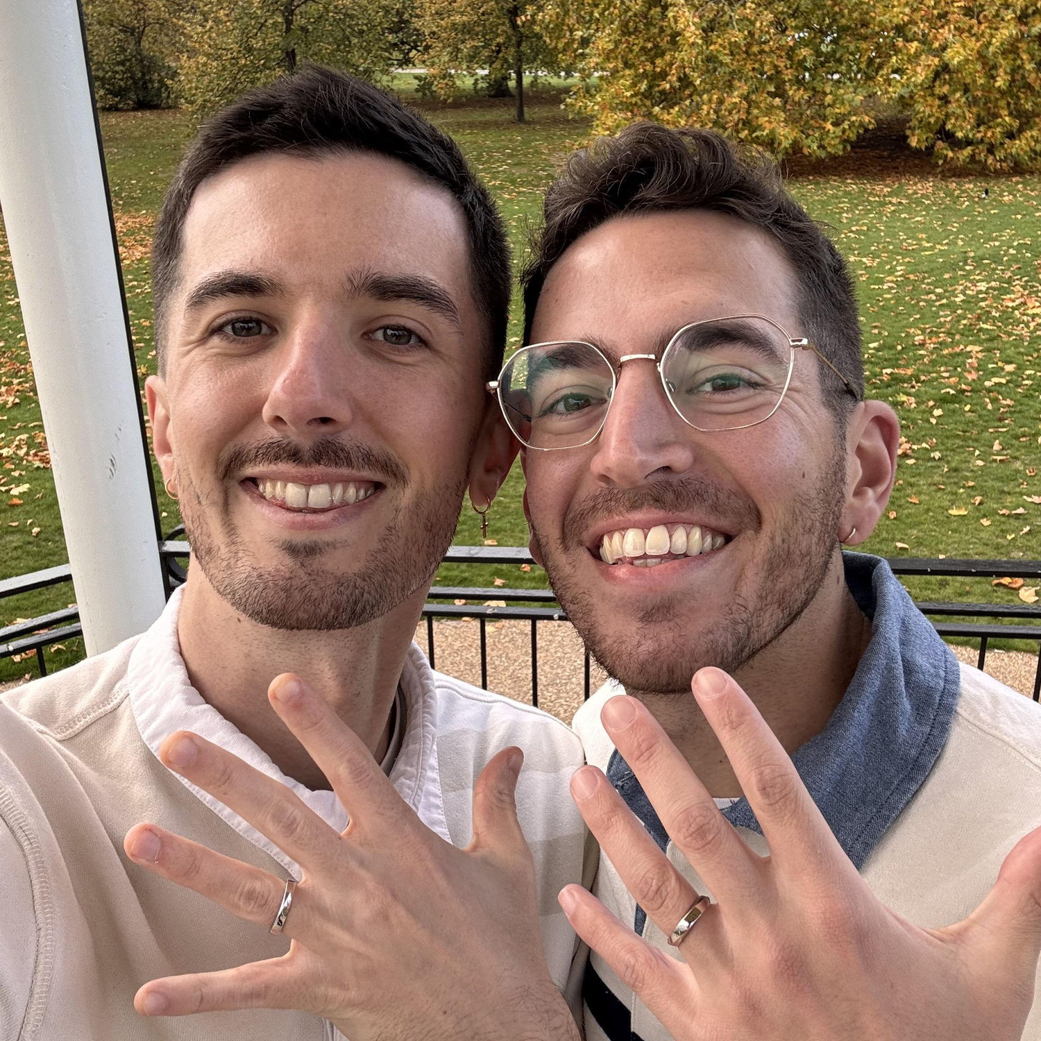 The day after we got engaged!