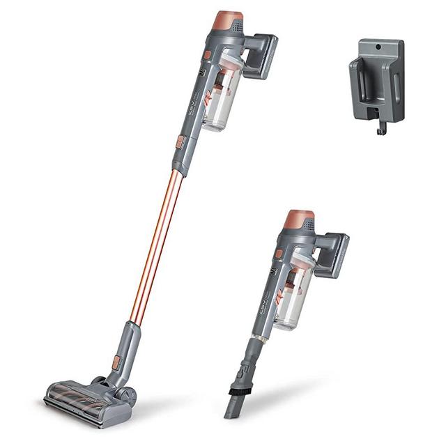 Kenmore Elite DS4090 Brushless Cordless Stick Vacuum Lightweight Vacuum Cleaner 2-Speed Power Suction LED Headlight 2-in-1 Handheld Vacuum for Hardwood Floor, Carpet & Pet Hair