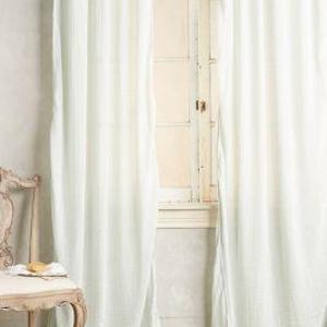Anthropologie Cotton Tie-Top Curtain