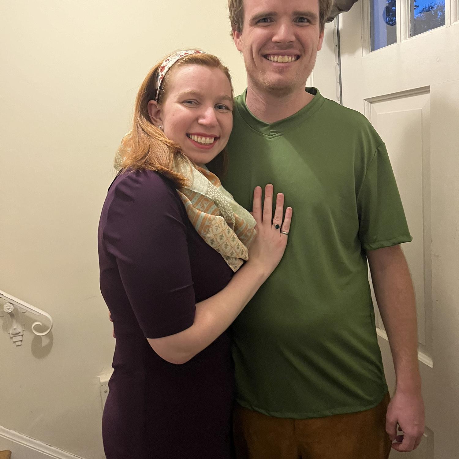 Halloween 2024 (we dressed as Daphne and Shaggy!)