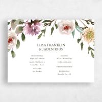 Beige Wedding Program - Windsong