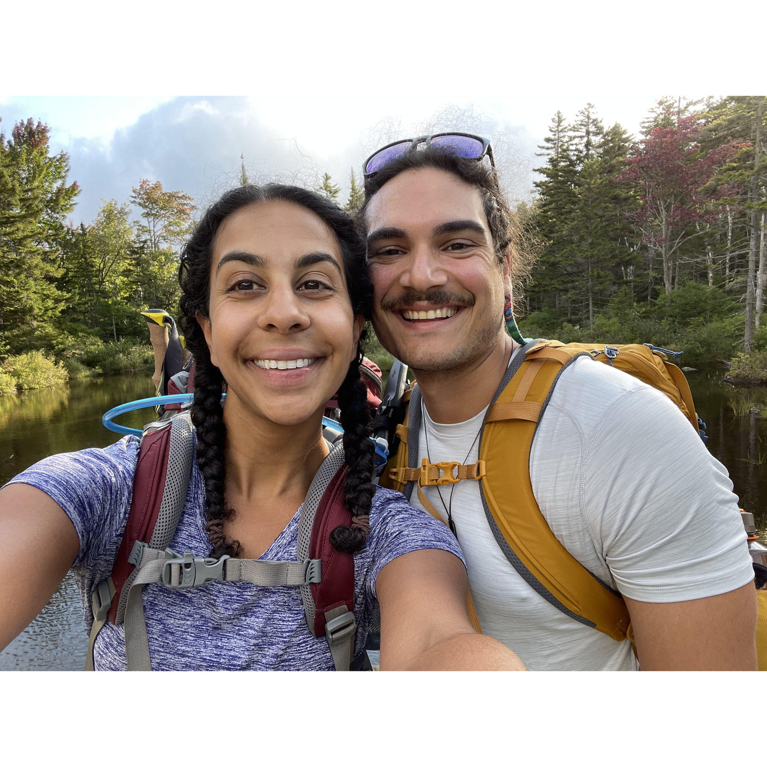 Hiking Bonds Traverse - our first backpacking trip together - in Sept 2021