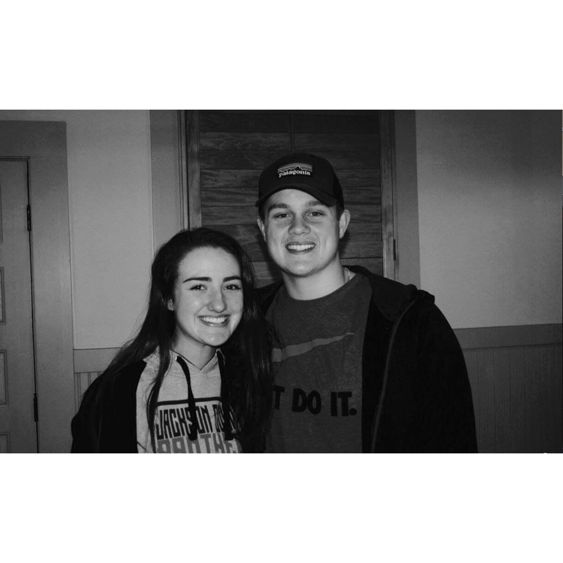 Our very first picture while at YoungLife club