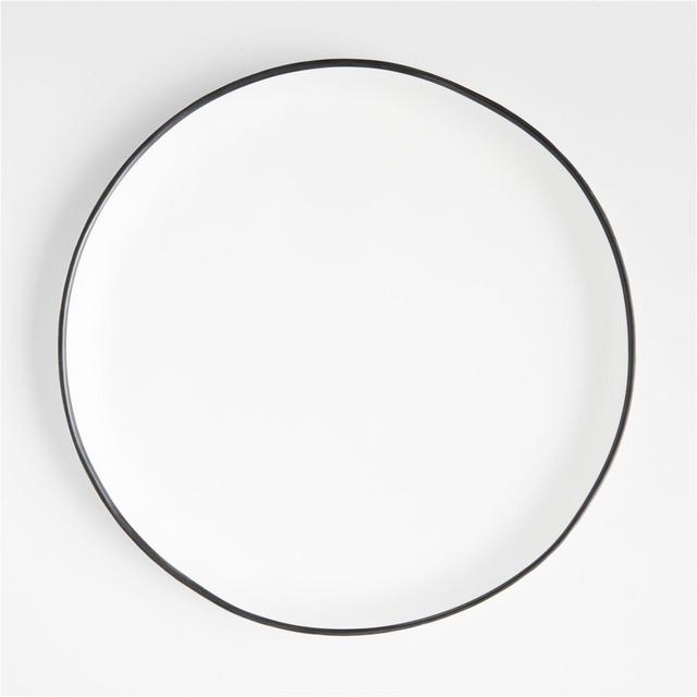 Range White Melamine Dinner Plate