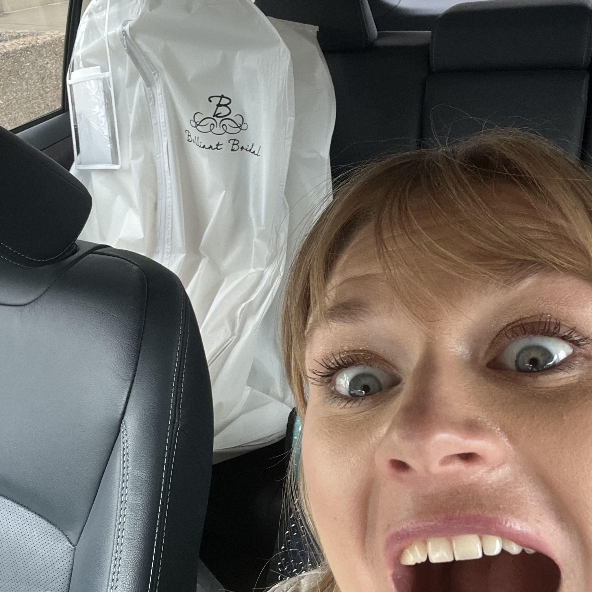 Saying yes to the dress at Brilliant Bridal on South Broadway in Denver with Andrea Georg, March 22nd, 2025