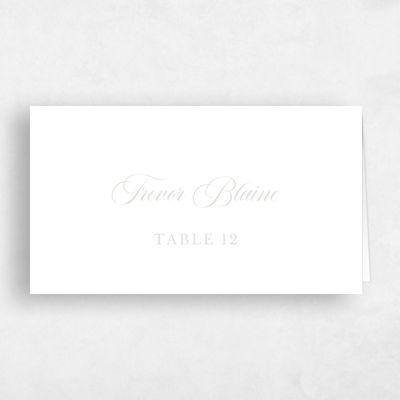 Green Vintage Wedding Place Card - Venado