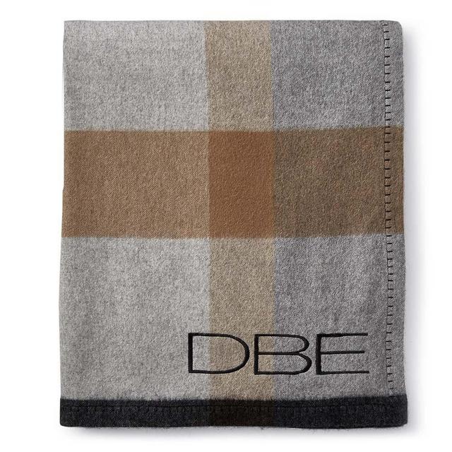 Plaid Lambswool Throw, 50" X 70", Grayson