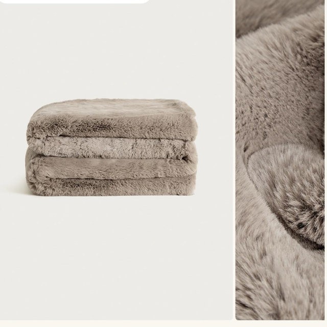 Marshmallow Blanket- Taupe Ducky