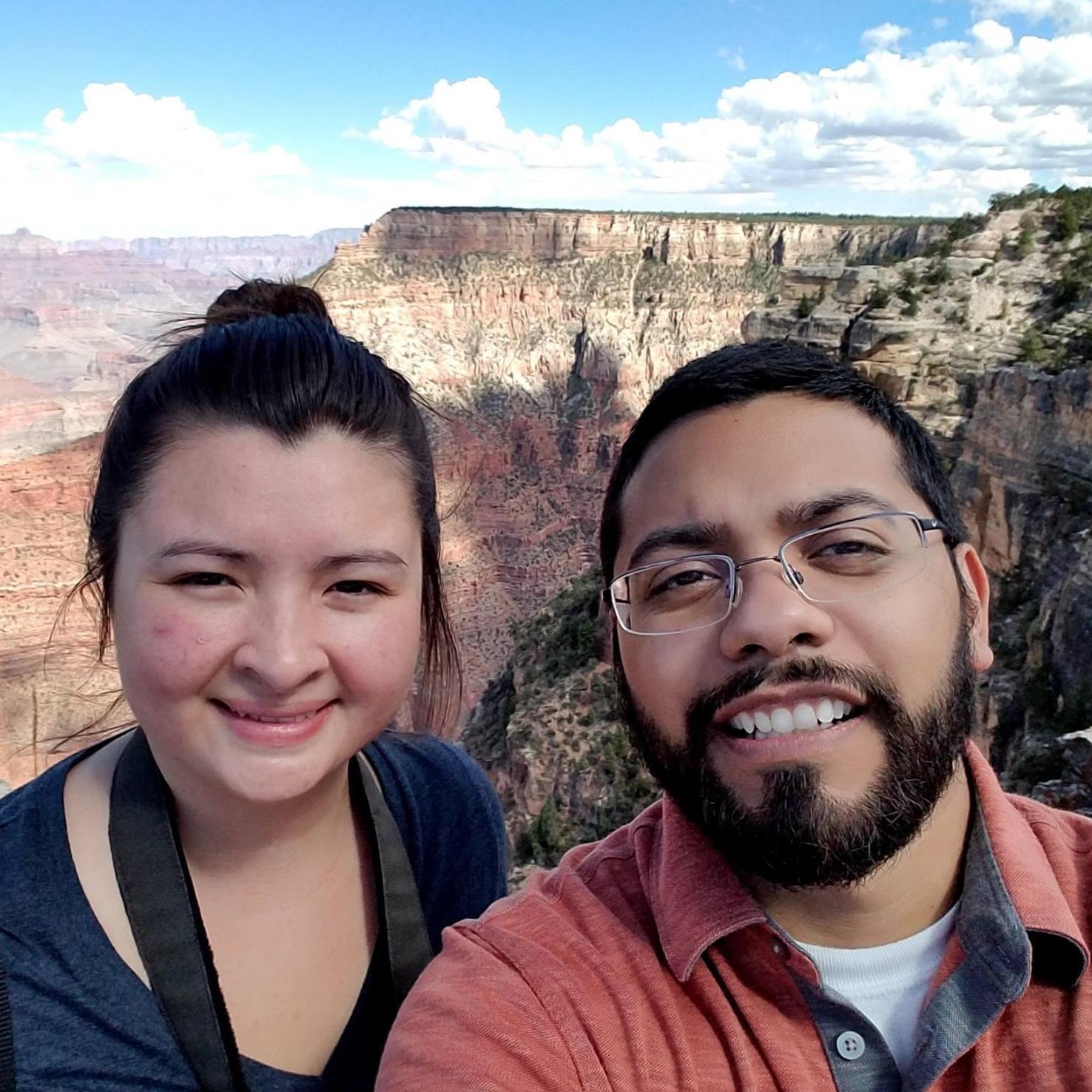 Visiting the Grand Canyon while on our Trip to Las Vegas.