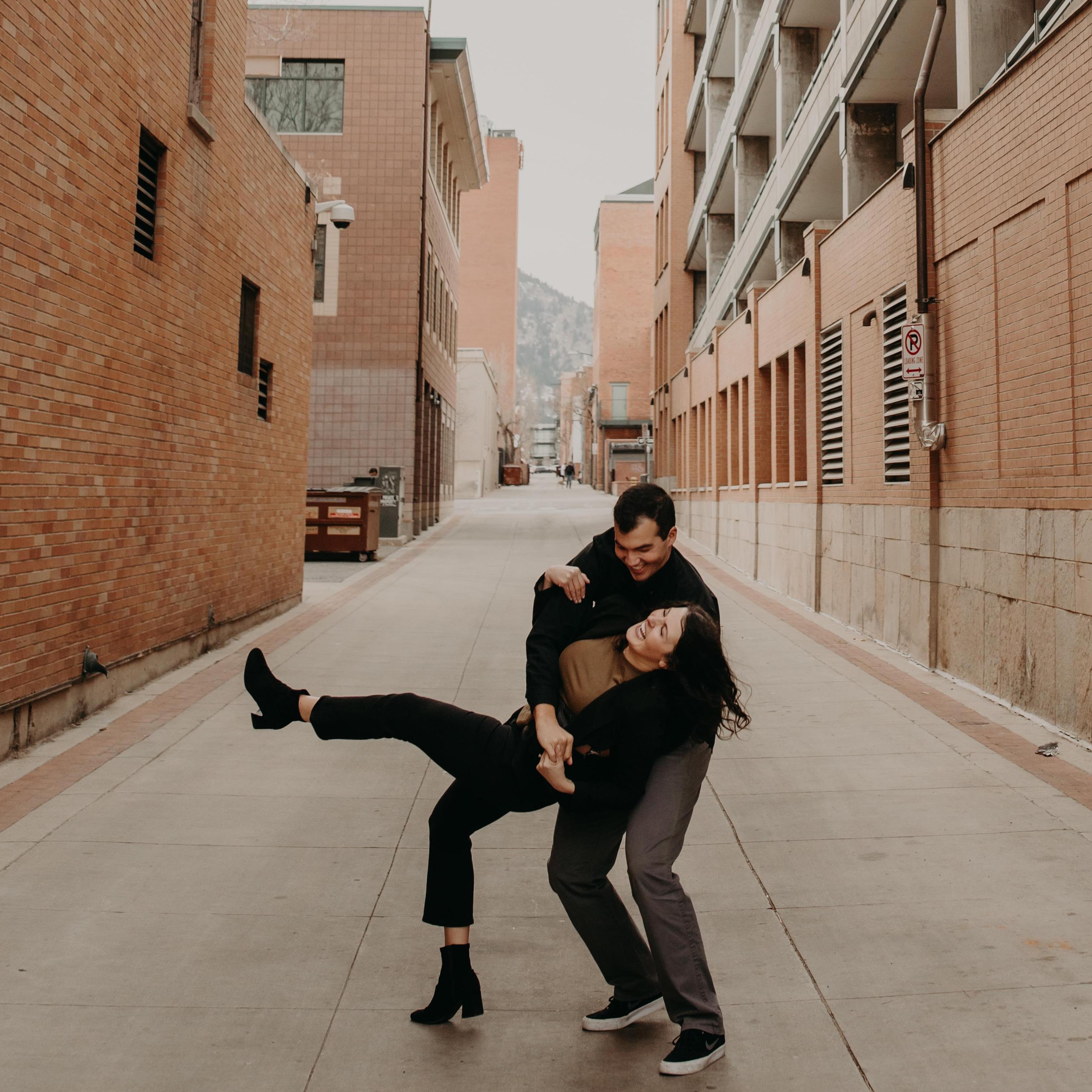 Engagement photos in Boulder, CO by Heather Jackson Photography.