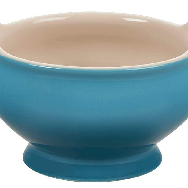 Le Creuset Heritage Stoneware Soup Bowl, 20 oz, Caribbean