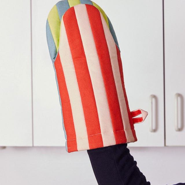 Kiwi Stripe Oven Mitt