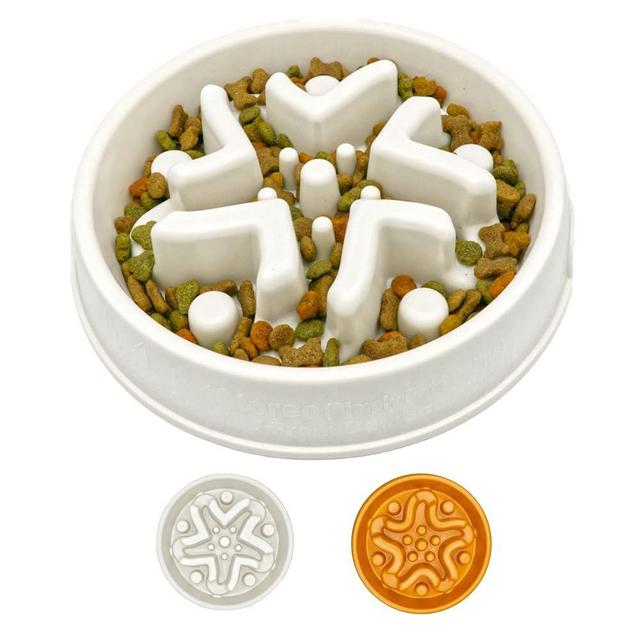 Bamboo Slow Feeder Dog Bowl - Large Size, Unique Anti-Choke Design for Healthy Eating - 3 Cups - Chew Resistant Bamboo Fibre - Developed by Veterinarians