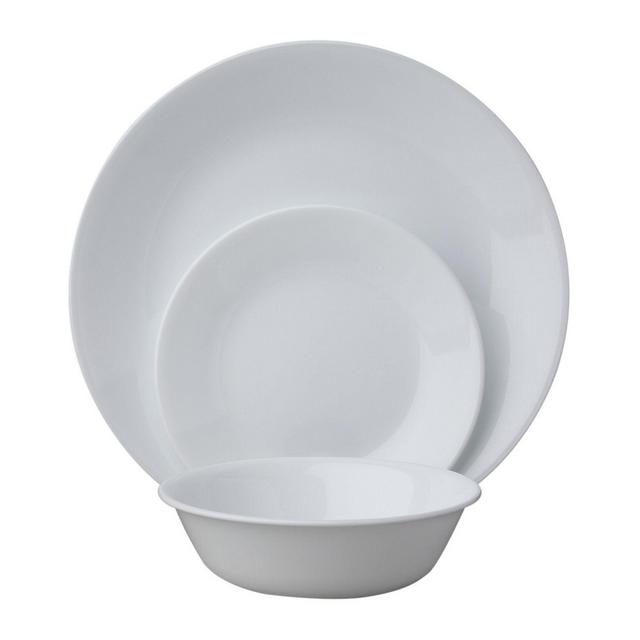 Corelle® Winter Frost White 18-piece Dinnerware Set, Service for 6